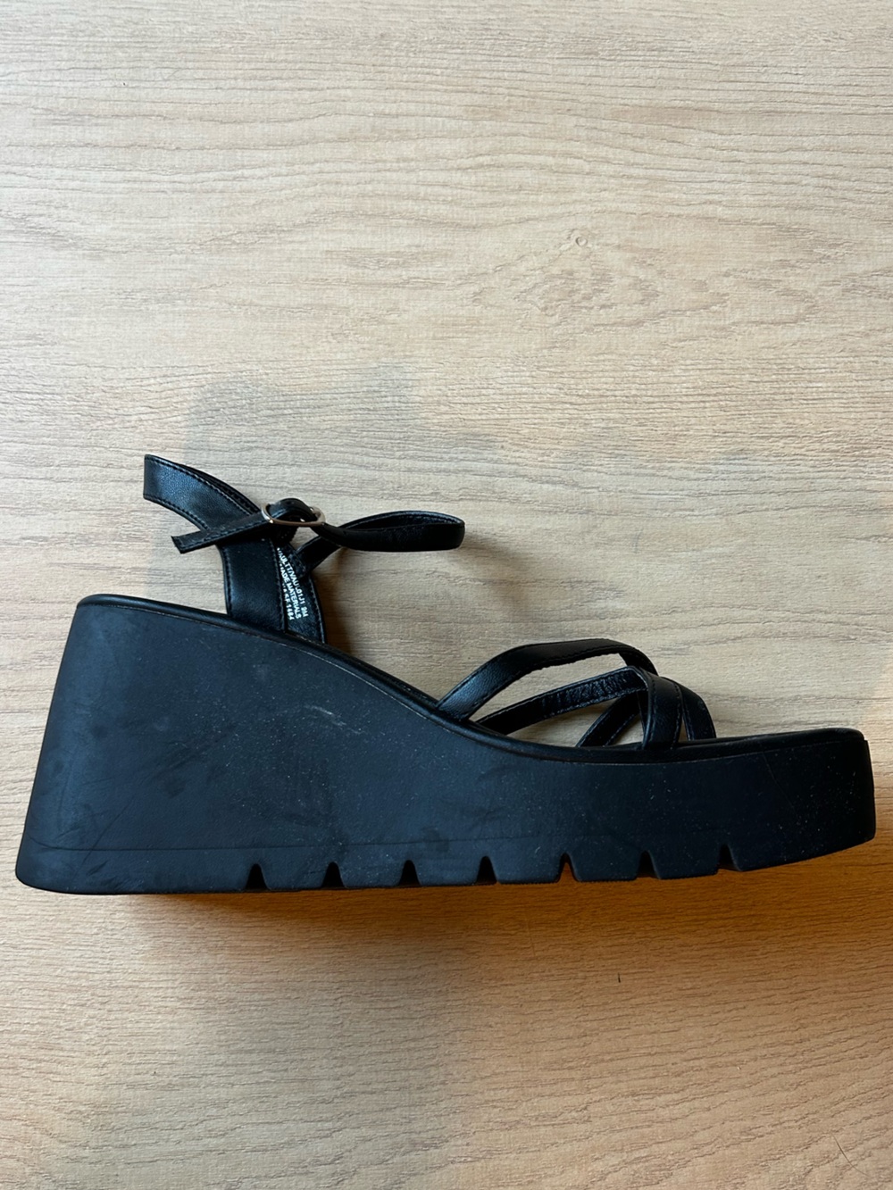 Madden Girl Women’s Black Strappy Square-Toe Heeled Sandals Size 9 - Picture 6 of 7